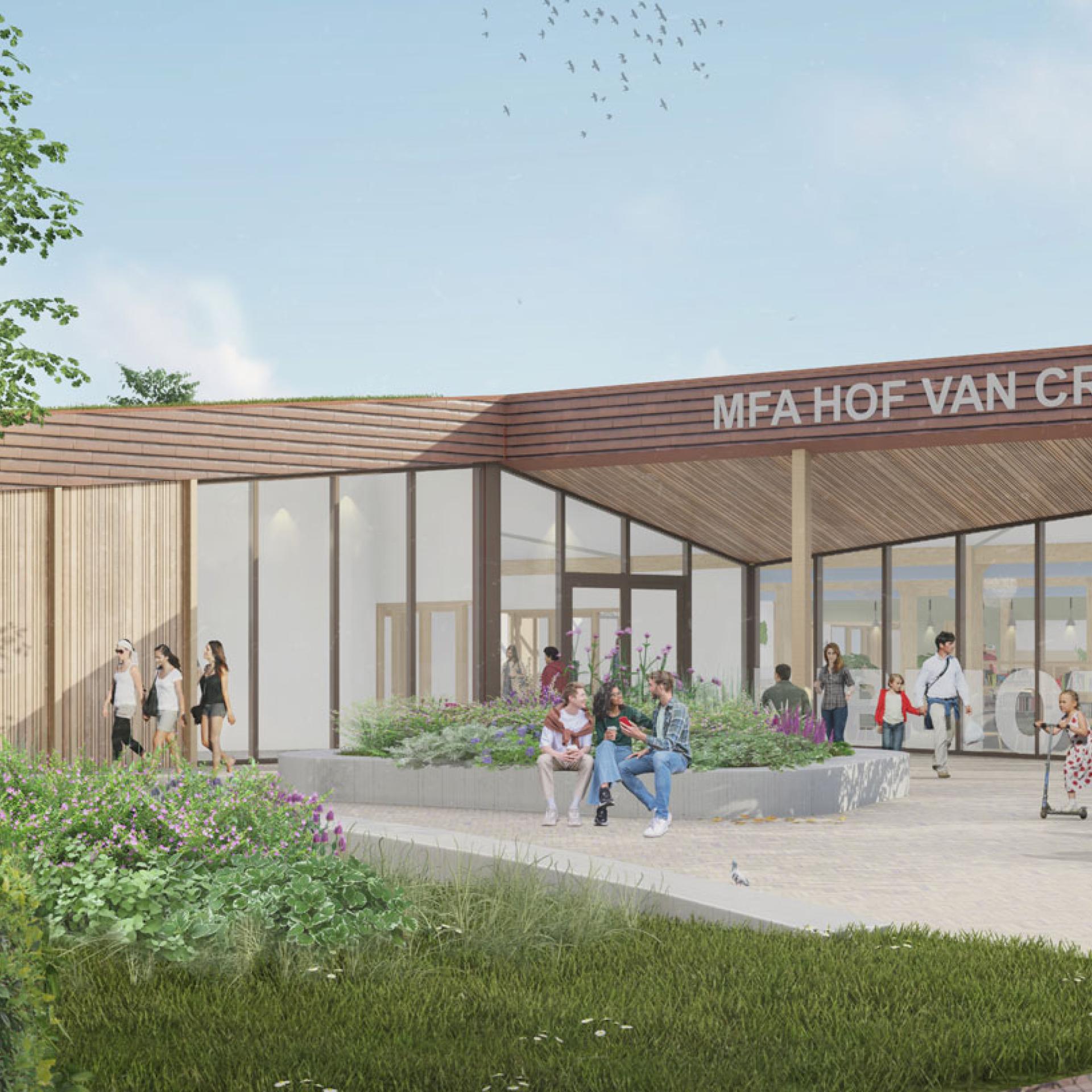 Nieuwbouw multifuntioneel centrum Wapenveld - leveren wand- en dakelementen