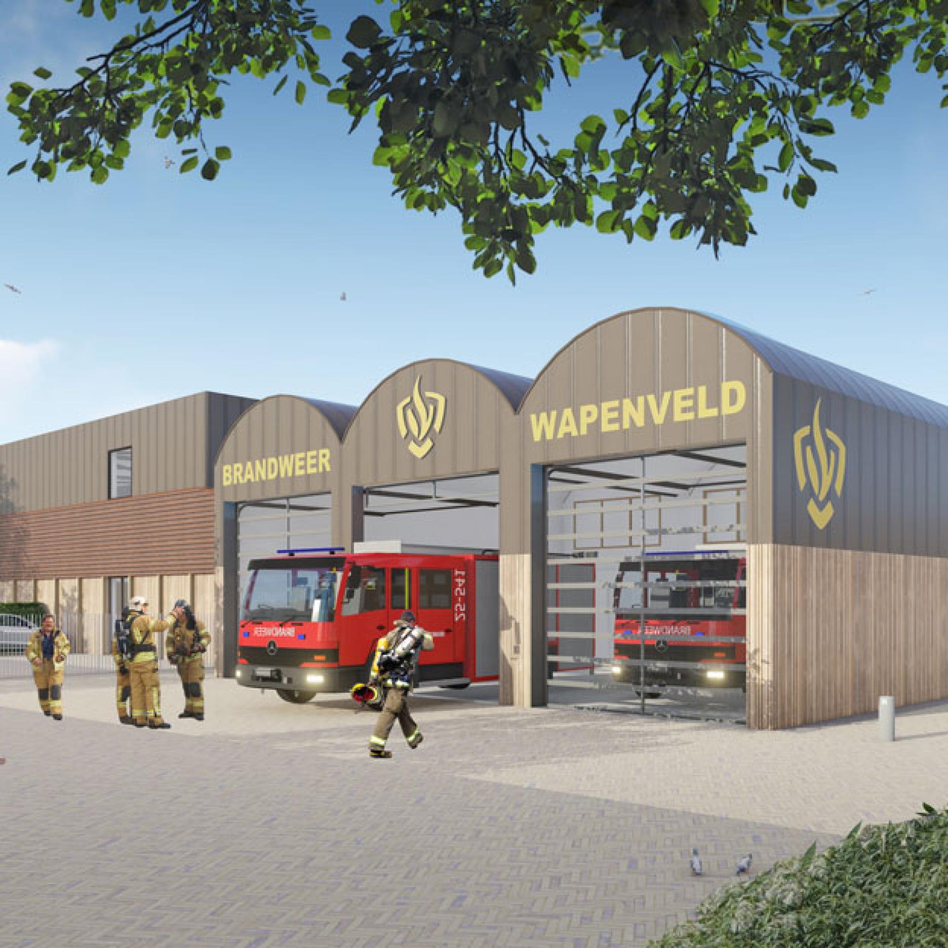 Brandweer Wapenveld - leveren wand- en dakelementen